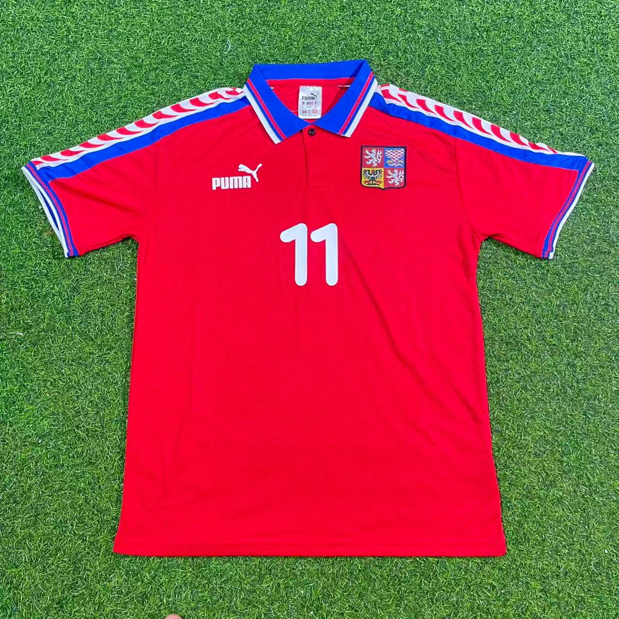 Pavel Nedvěd Czech Republic Czechia Retro Football Jersey Kit