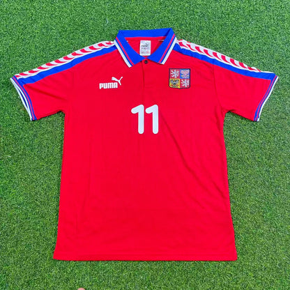 Pavel Nedvěd Czech Republic Czechia Retro Football Jersey Kit