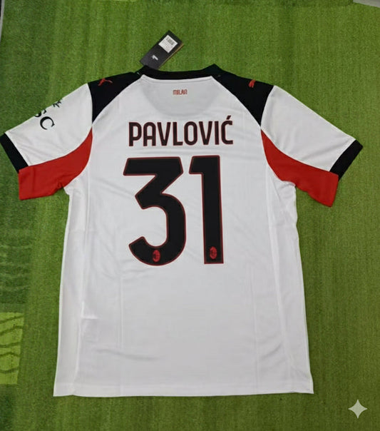 Strahinja Pavlović Ac Milan Football Jersey