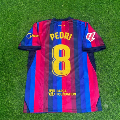 Pedri #8 Barcelona 2027 Home Football Jersey