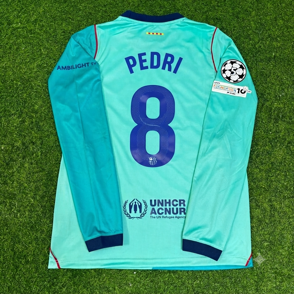 Pedri #8 Barcelona 2027 Long Sleeve Football Jersey