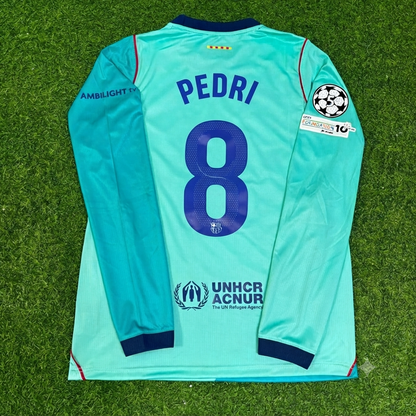 Pedri #8 Barcelona 2027 Long Sleeve Football Jersey