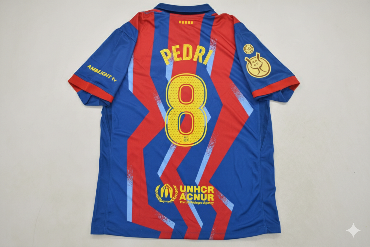 Pedri 8- Barcelona Supercopa de España 2026 Football Jersey