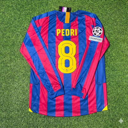 Pedri Barcelona Retro Football Jersey Kit