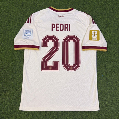 Spain Pedri #20 Two Star 2026 World Cup Champions Away Football Jersey