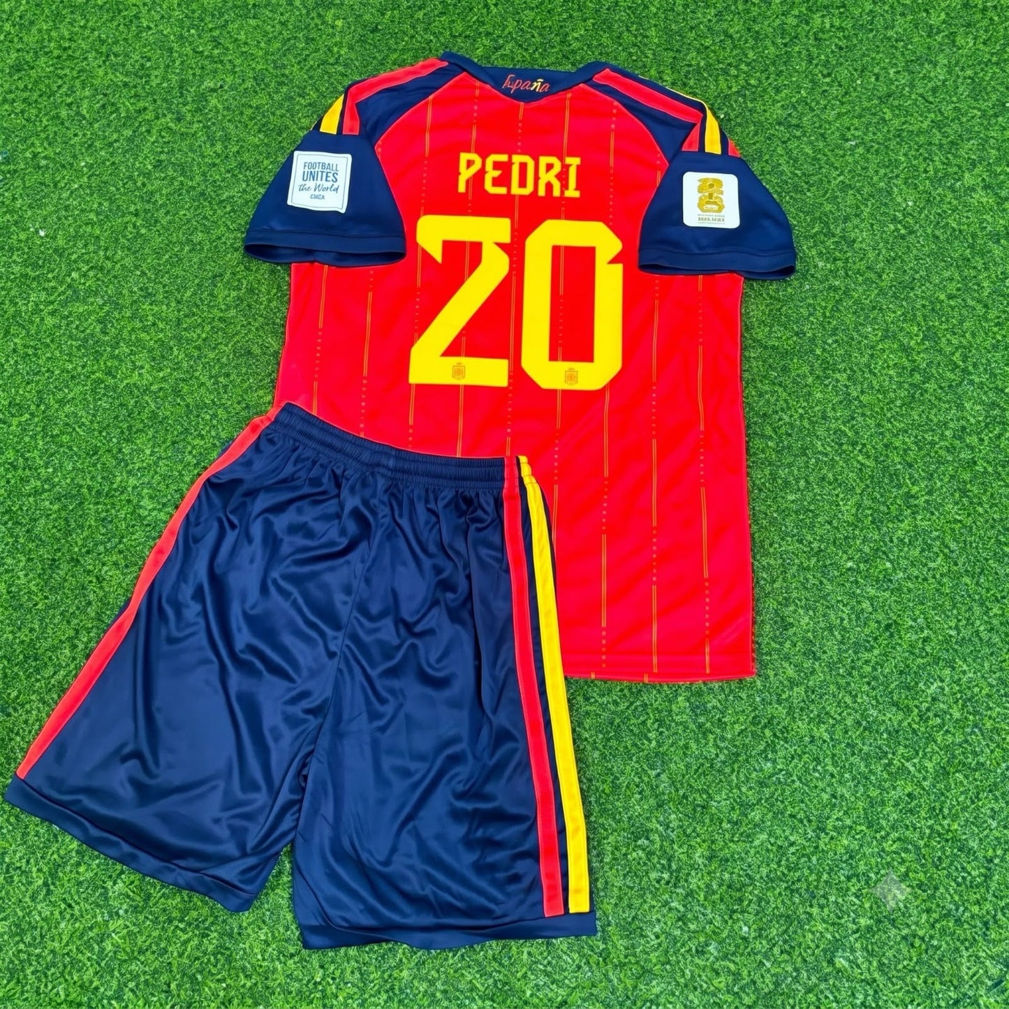 Spain World Cup 2026 Pedri #20 Kids Football Jersey