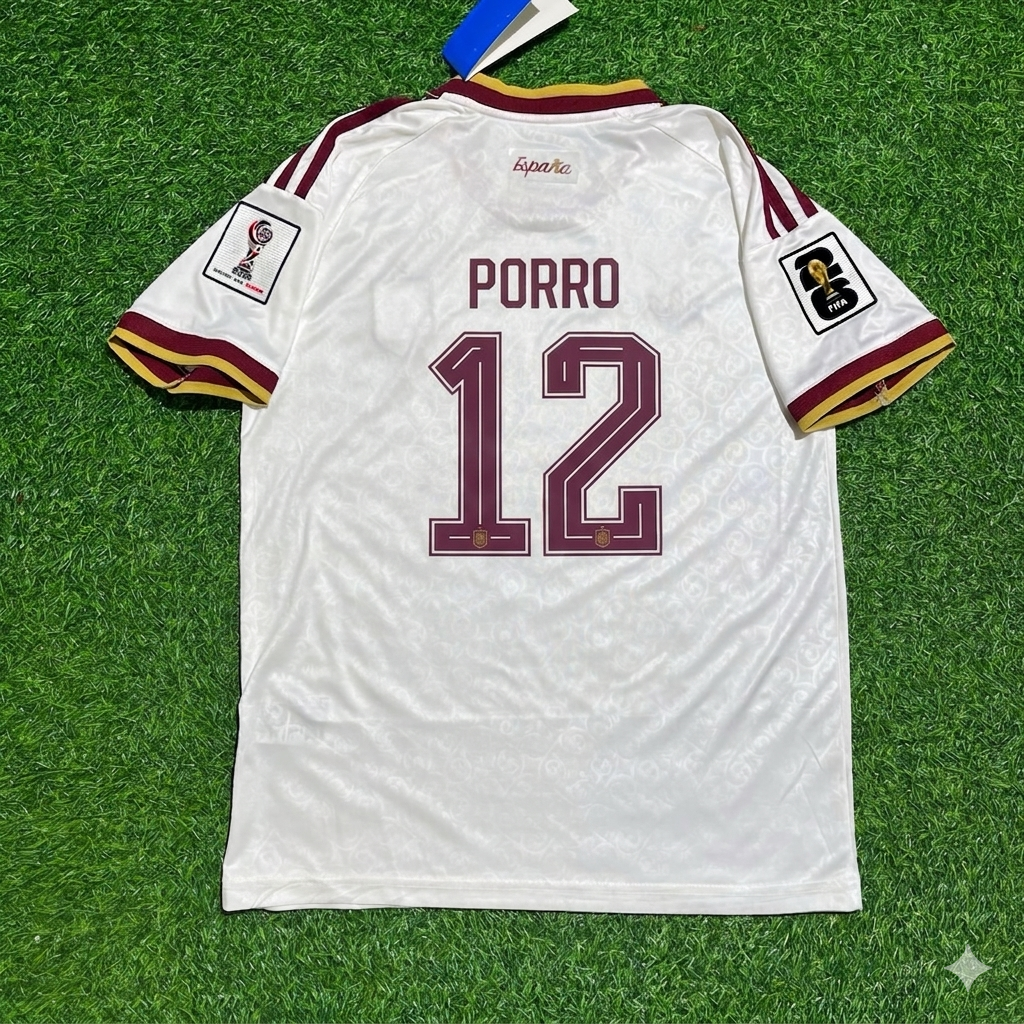 Spain World Cup 2026 Pedro Porro #12 Away Football Jersey