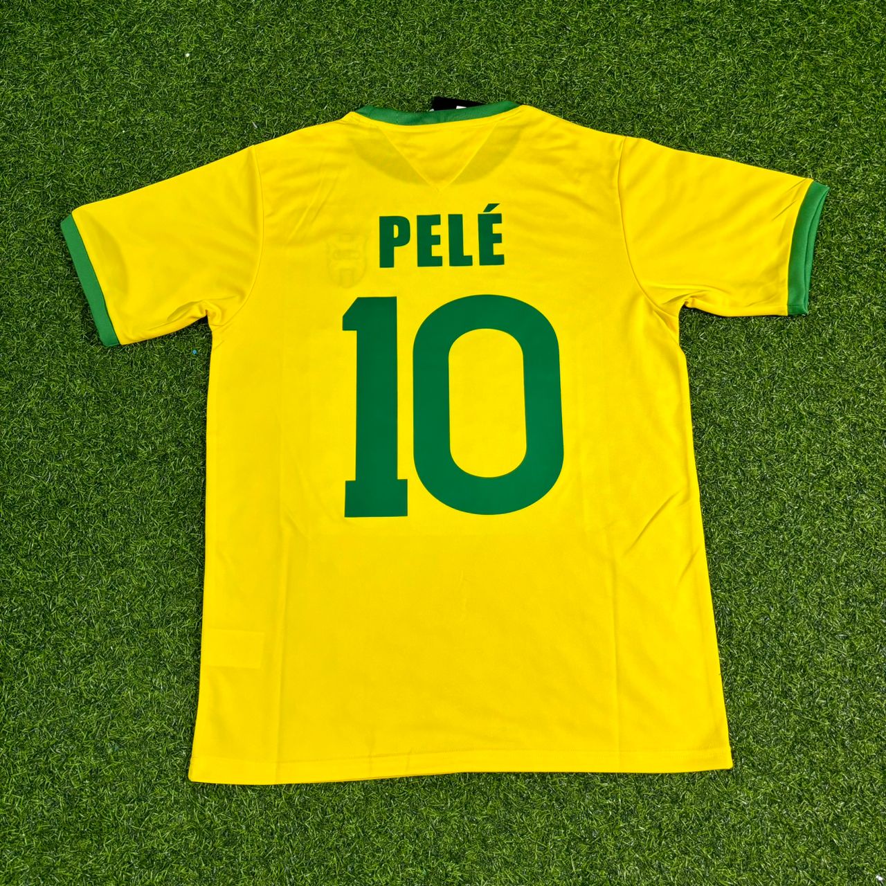 Brazil World Cup 1970 Pele Retro Home Football Jersey