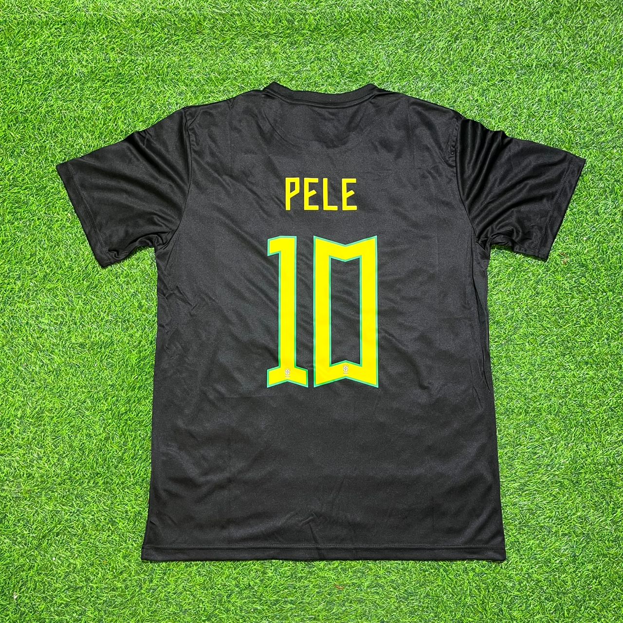 Pele Brazil Black Retro Football Jersey Collection