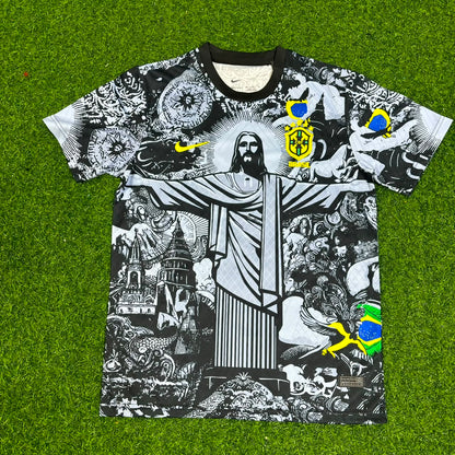 Pele Brazil Iconic Retro Kids Football Jersey