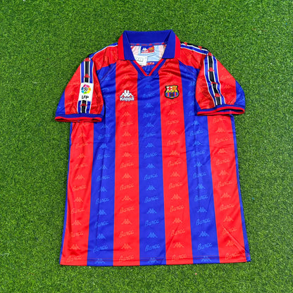 Pep Guardiola Barcelona 1996 1997 Retro Football Jersey Kit Edition 2
