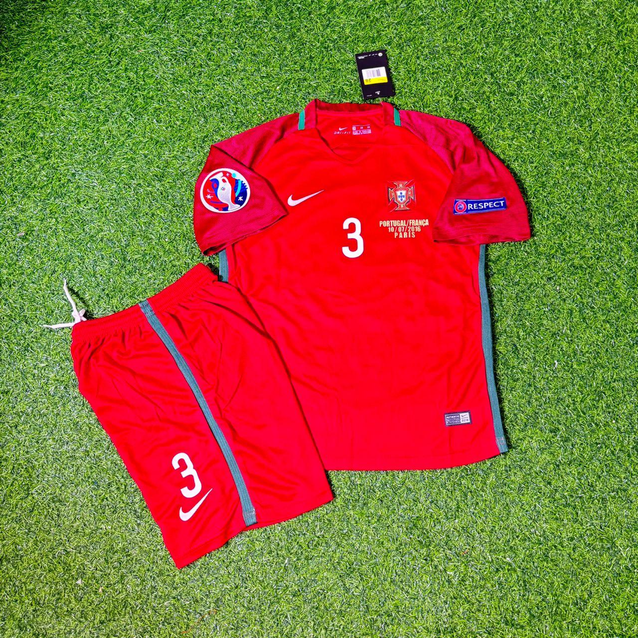 Portugal EURO 2016 Pepe Final Kids Retro Football Jersey