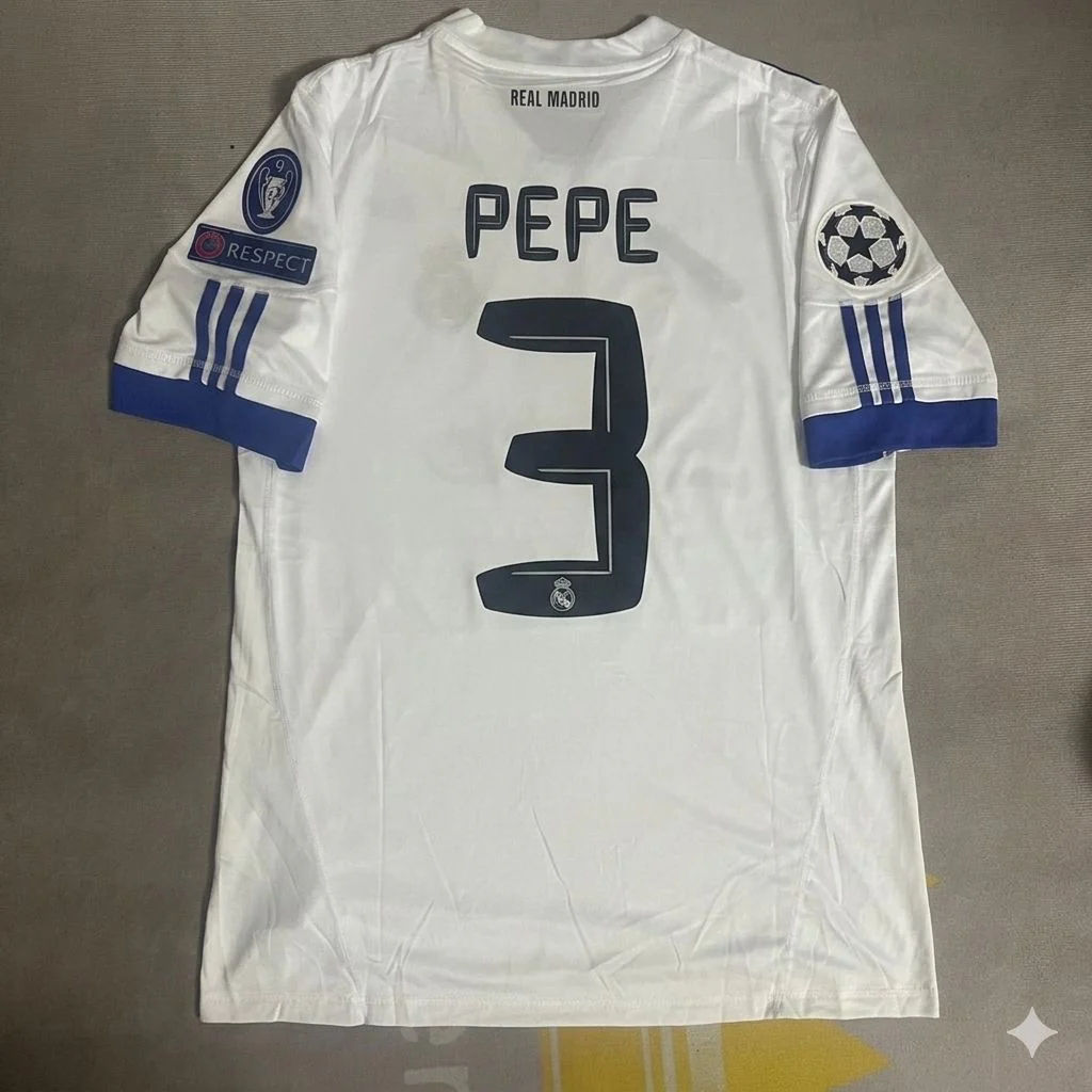 Pepe 3- Real Madrid 2010 2011 Retro Jersey Trikot
