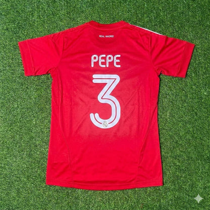 Pepe 3- Real Madrid 2011/2012 Red Football Jersey