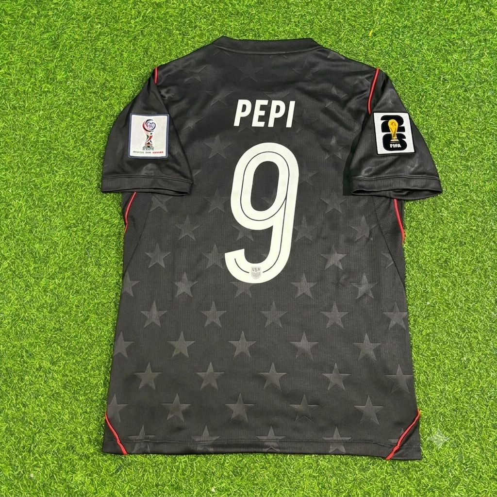 USA USMNT World Cup 2026 Ricardo Pepi Black Football Jersey