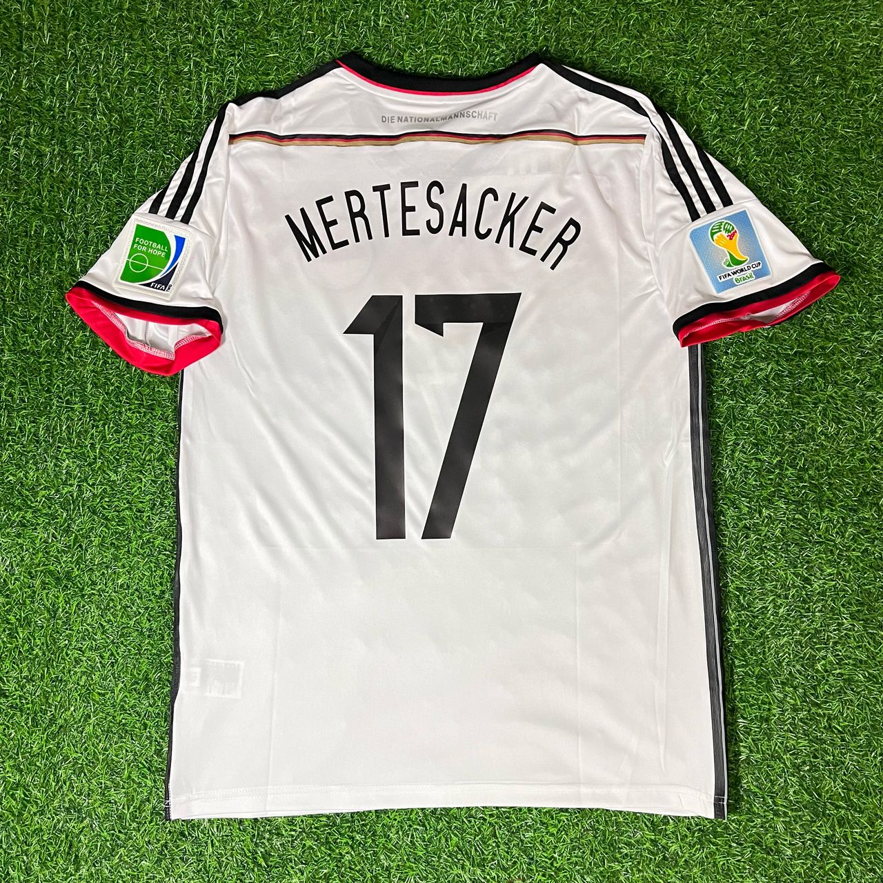 Per Mertesacker 17 - Germany 2014 World Cup Retro Football Jersey Kit