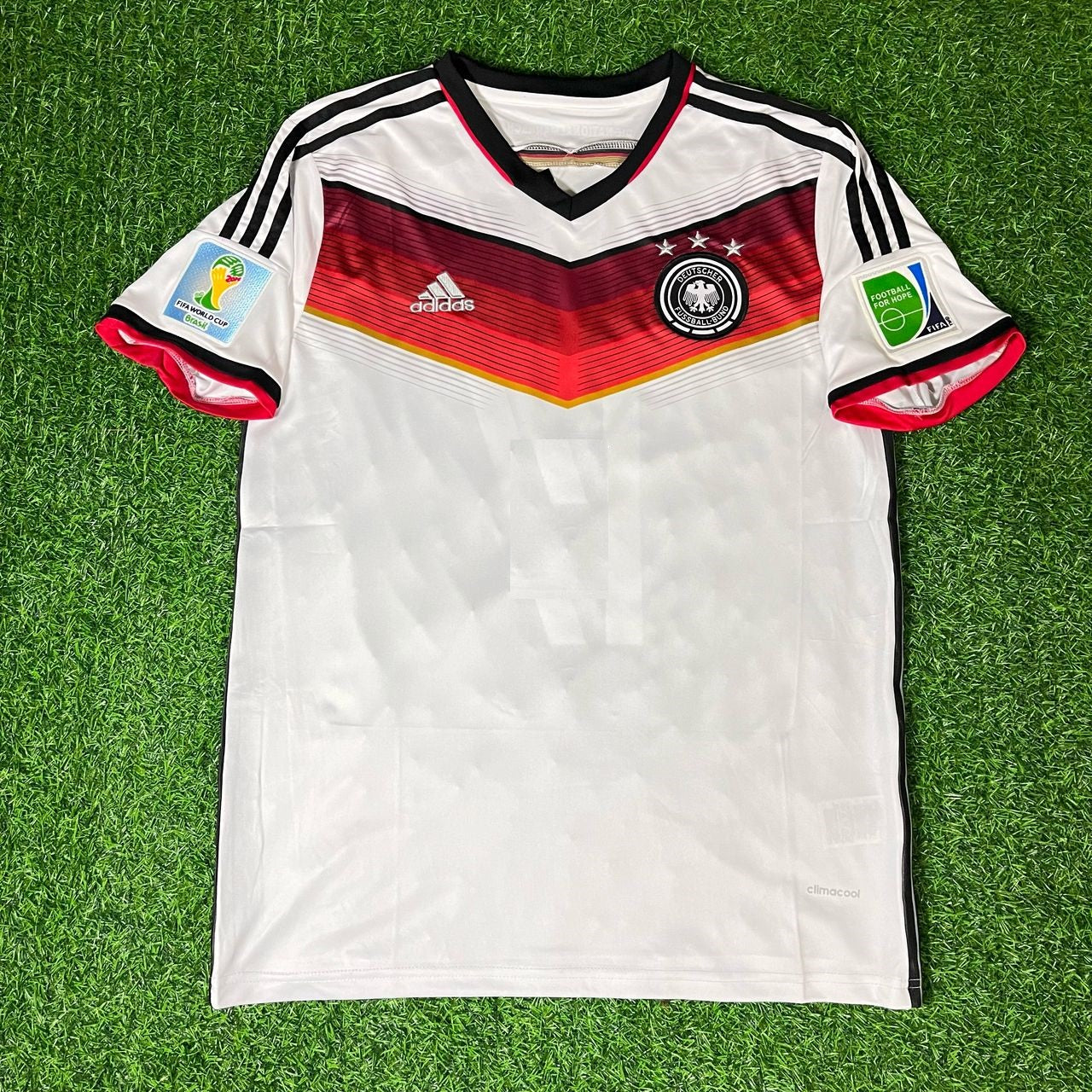 Germany World Cup 2014 Mario Gómez - Deutschland White Retro Football Jersey Kit