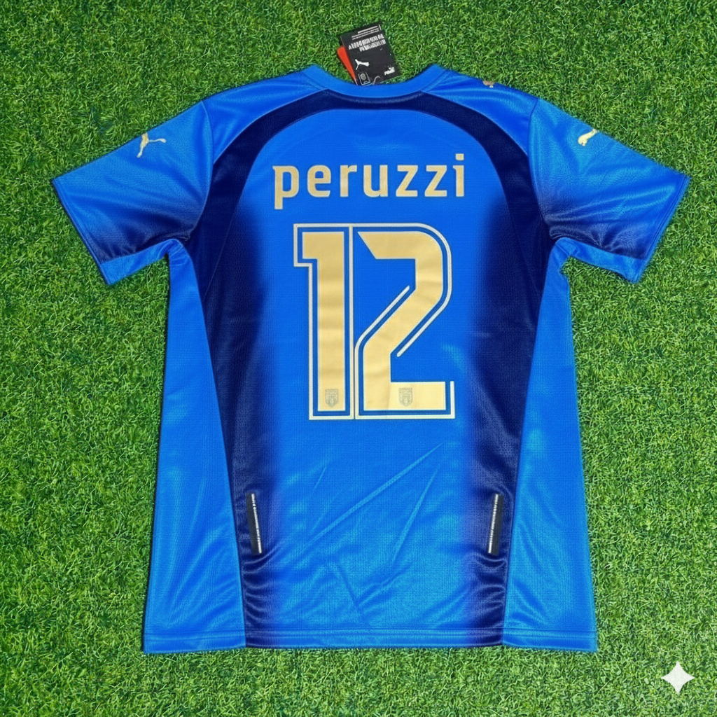 Italy World Cup 2006 Angelo Peruzzi 12 - Final Retro Football Jersey