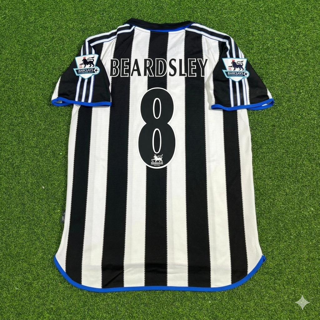 Peter Beardsley #8 Newcastle United Retro Football Jersey Kit