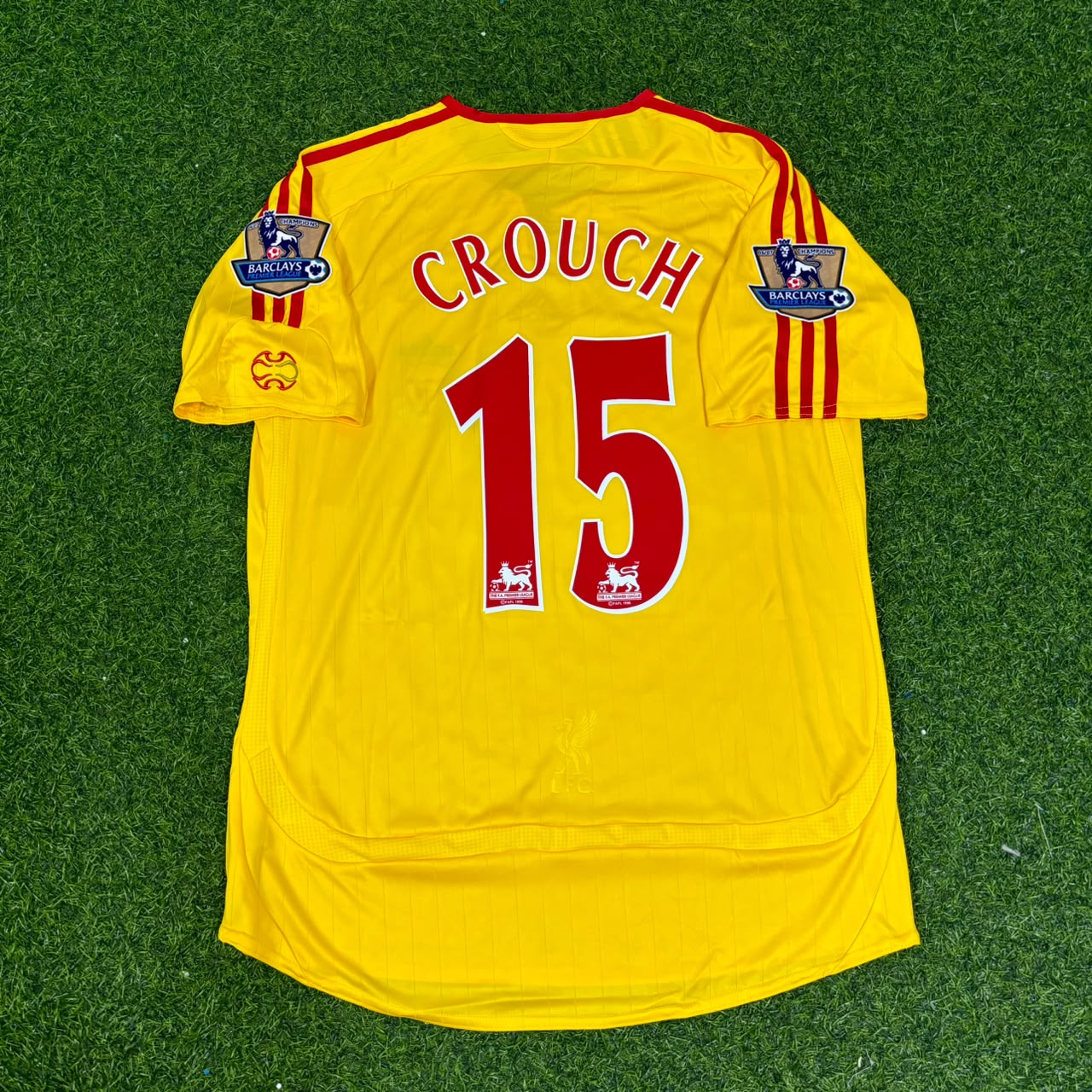 Peter Crouch Liverpool 2006/2007 Yellow Retro Football Jersey Collection