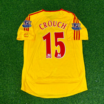 Peter Crouch Liverpool 2006/2007 Yellow Retro Football Jersey Collection