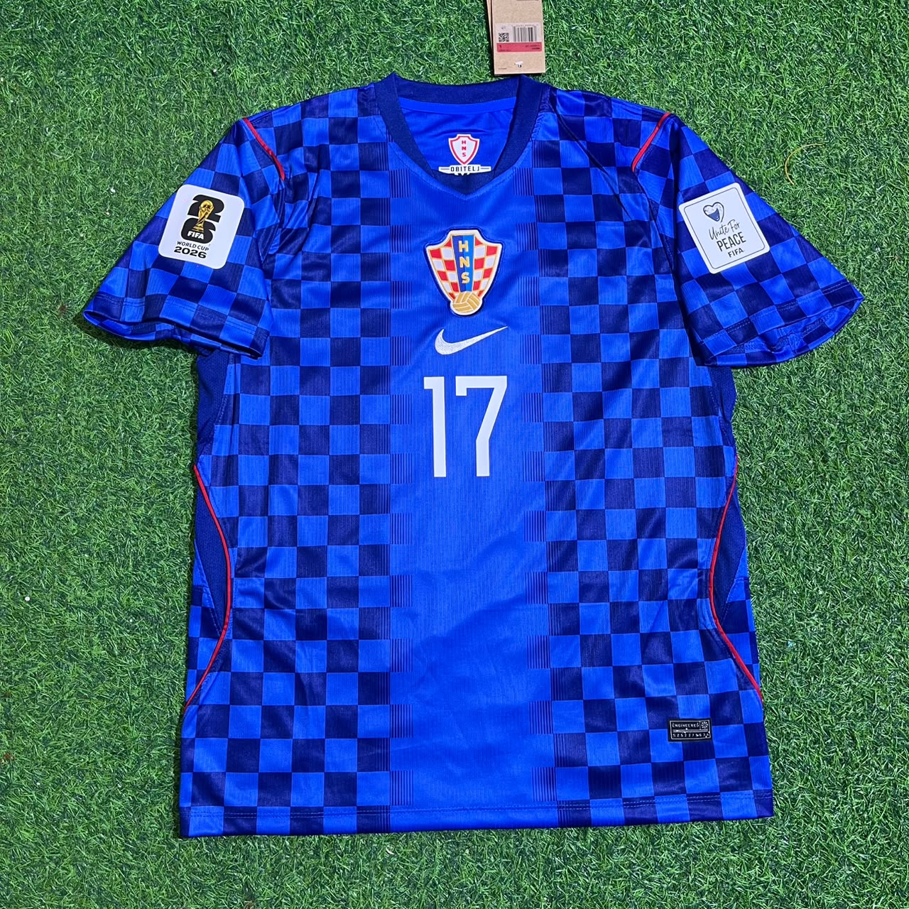 Petar Sučić Croatia 2026 World Cup Away Blue Football Jersey Paradise Edition