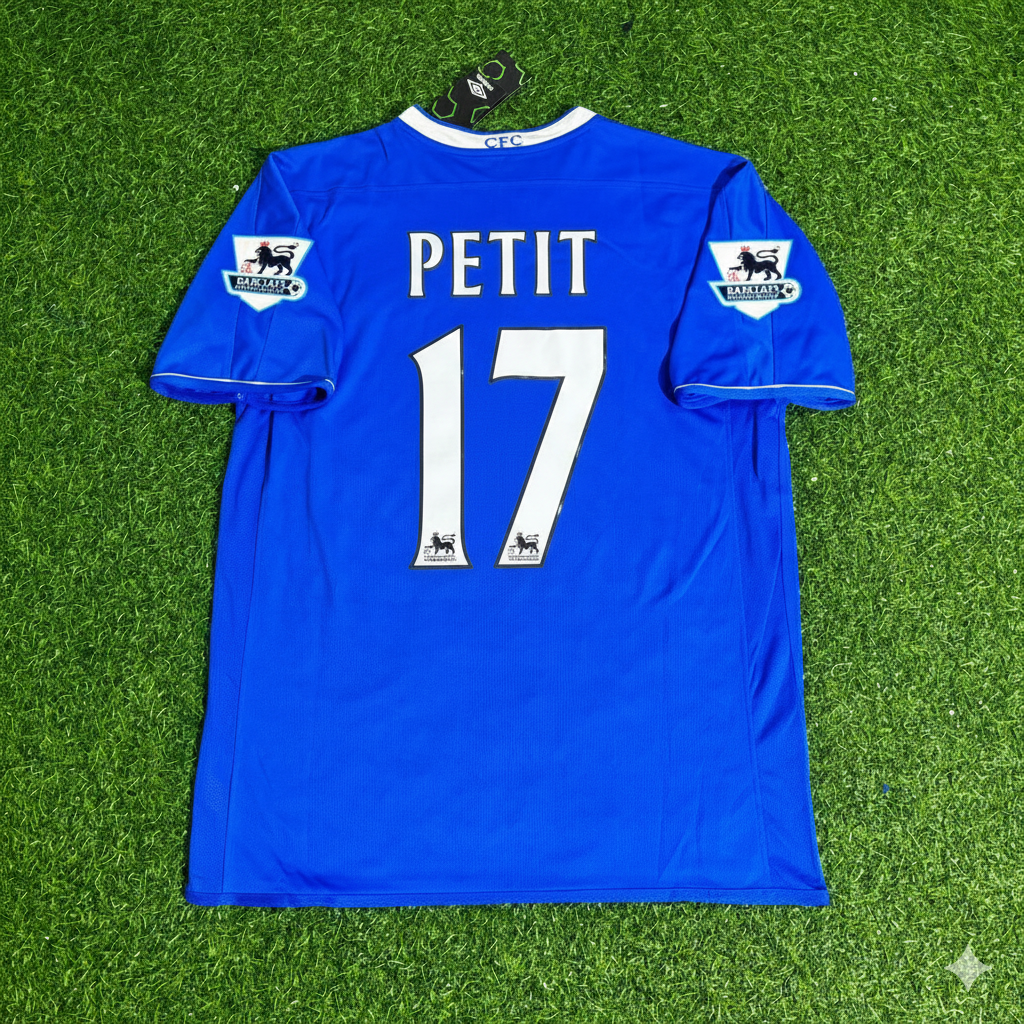 Emmanuel Petit Chelsea 2003 2005 Season Home Navy Blue Retro Football Jersey
