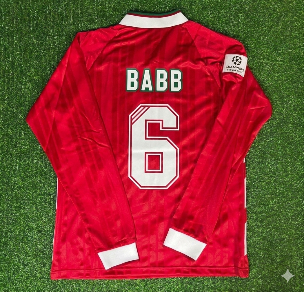 Phil Babb Liverpool Long Sleeve Retro Football Jersey Kit