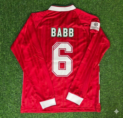 Phil Babb Liverpool Long Sleeve Retro Football Jersey Kit