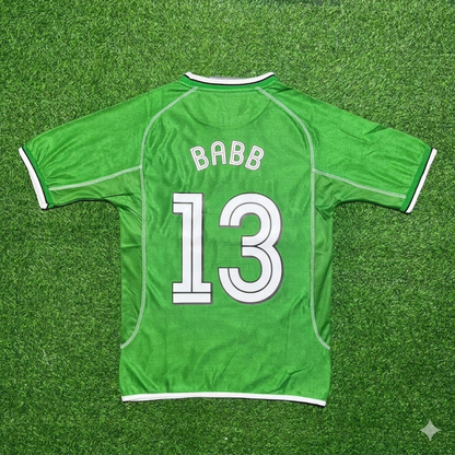 Phil Babb Ireland 2000/2002 Retro Green Football Jersey Kit