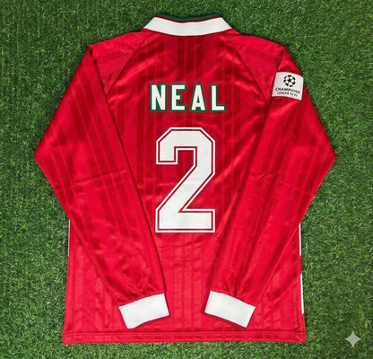 Phil Neal Liverpool Long Sleeve Retro Football Jersey Kit