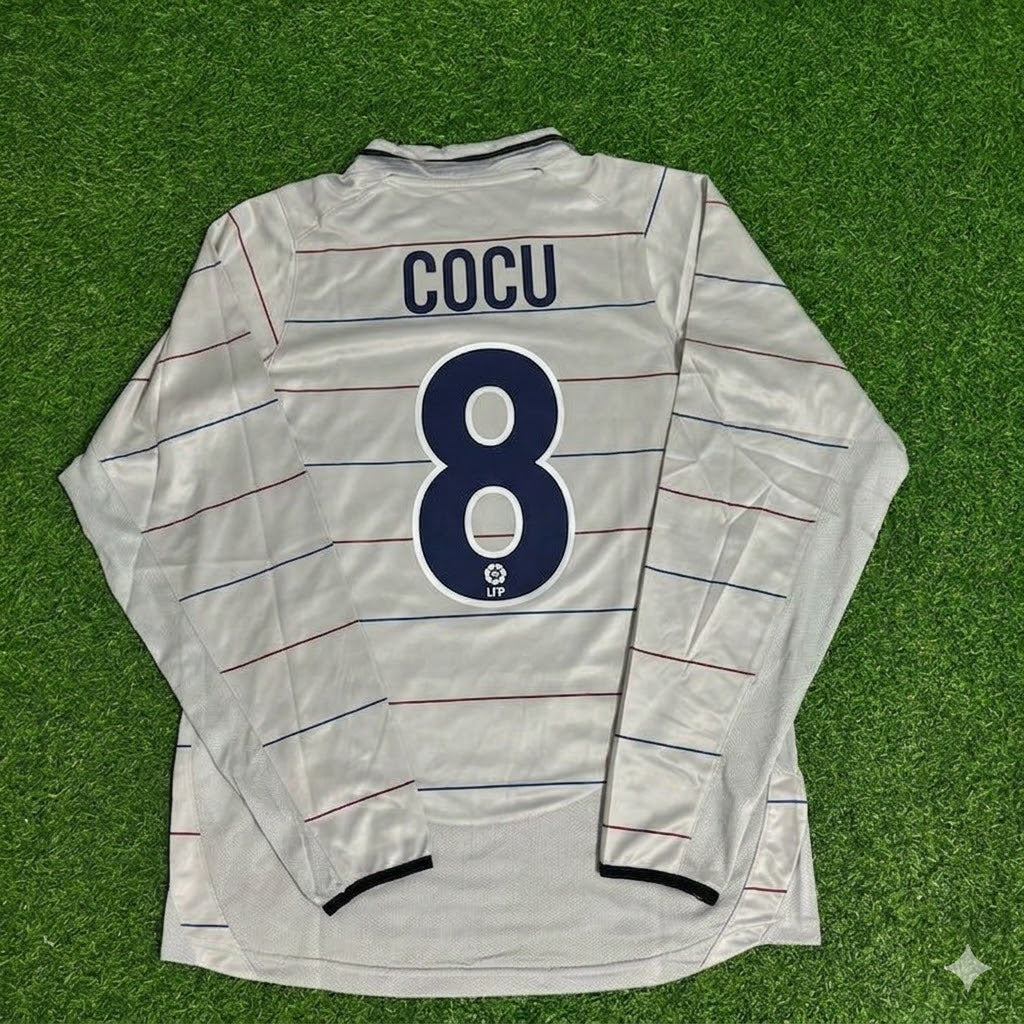 Phillip Cocu #8 Barcelona 2003 2004 Away Long Sleeve Retro Football Jersey Collection