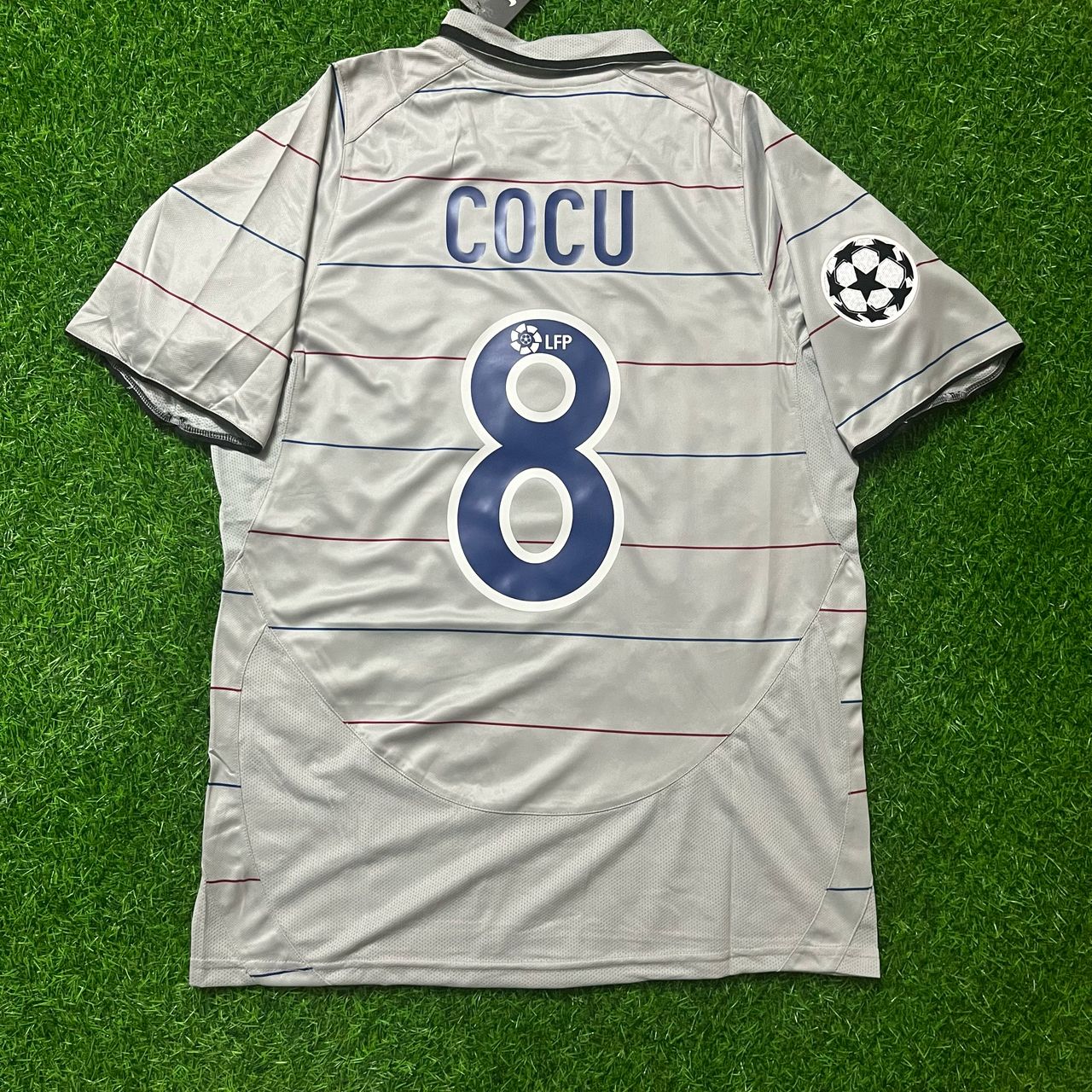 FC Barcelona COCU 8 ユニフォーム Philipp Cocu 8 - Barcelona 2004/2005 Garnet Retro Football Jersey