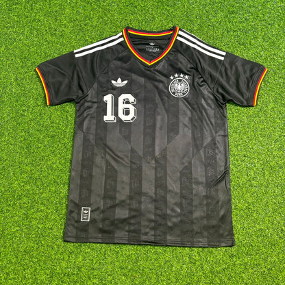 Philipp Lahm 16# Germany Black Retro Vintage Football Jersey Kit