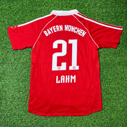 Philipp Lahm Bayern Munich 2006/07 Red Retro Football Jersey Collection