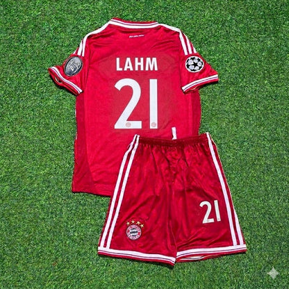 Philipp Lahm #21 Bayern Munich 2013 Champions League Final Kids Retro Kit Jersey