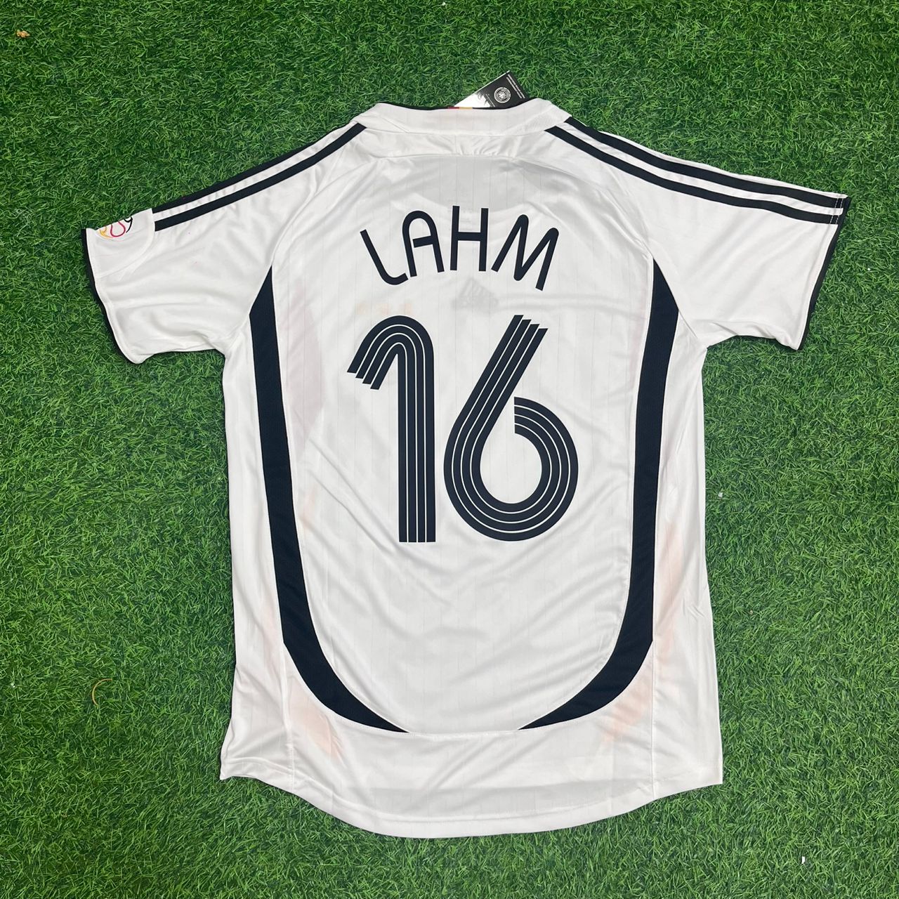 Germany World Cup 2006 Philipp Lahm Deutschland White Retro Football Jersey