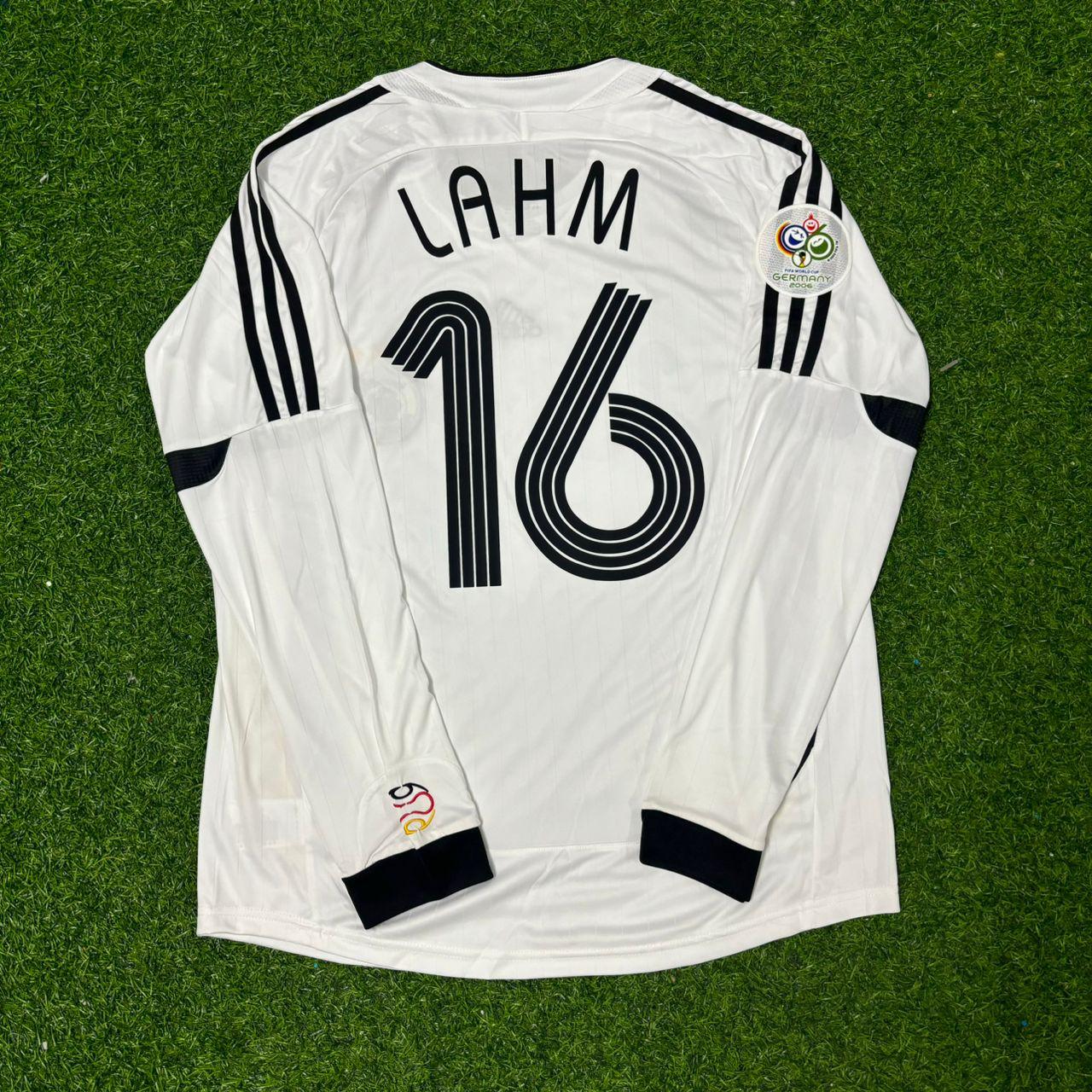 Germany World Cup 2006 Philipp Lahm Long Sleeve White Football Jersey