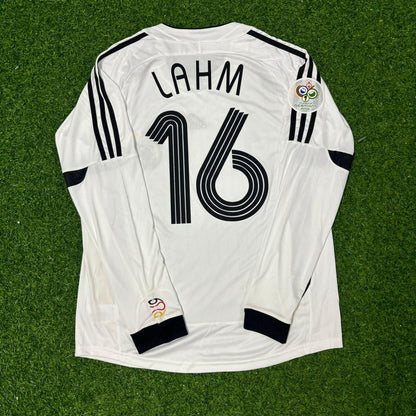 Germany World Cup 2006 Philipp Lahm Long Sleeve White Football Jersey