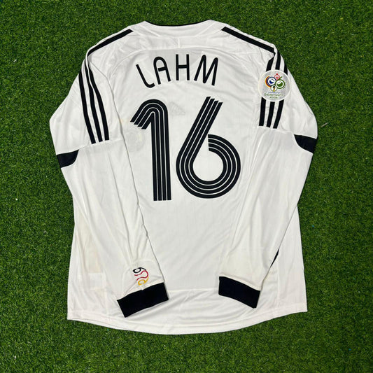 Germany World Cup 2006 Philipp Lahm Long Sleeve White Football Jersey