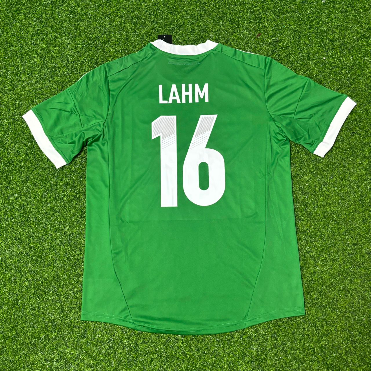 Germany EURO 2012 Philipp Lahm Green Retro Football Jersey