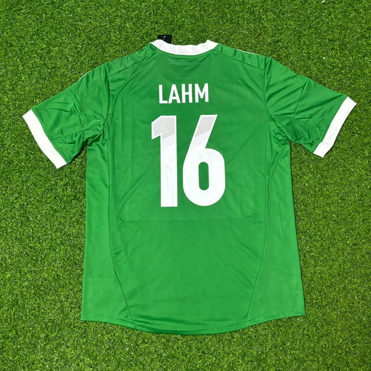 Germany EURO 2012 Philipp Lahm Green Retro Football Jersey