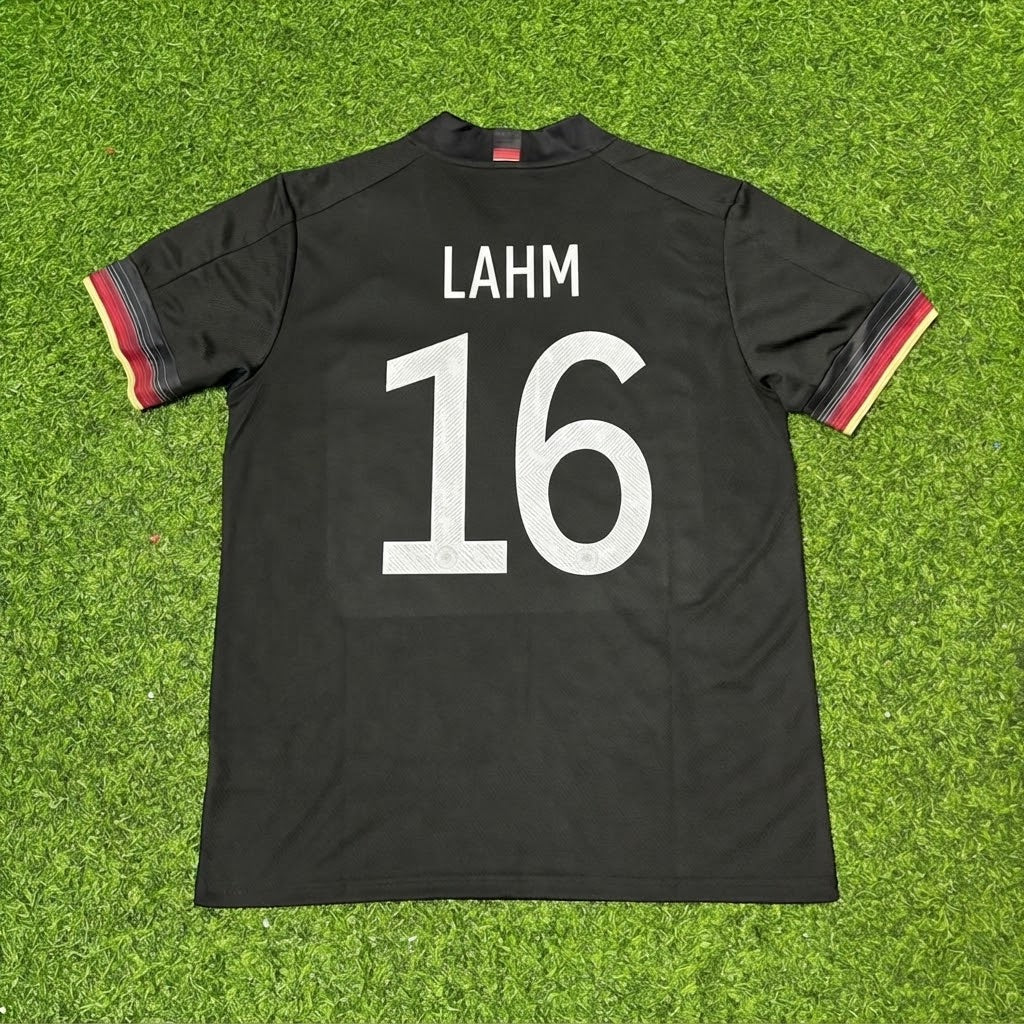 Philipp Lahm #16 Germany Black Retro Football Jersey Paradise Edition