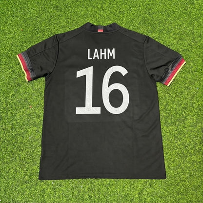 Philipp Lahm #16 Germany Black Retro Football Jersey Paradise Edition