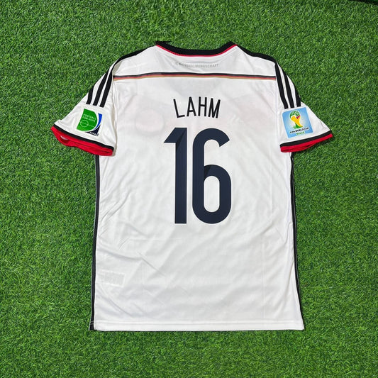 Germany World Cup 2014 Philipp Lahm - Deutschland White Retro Football Jersey Kit