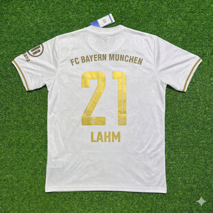 Philipp Lahm #21 FC Bayern München 125 Years Anniversary Special-Edition White Football Jersey