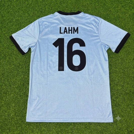 Philipp Lahm Germany 125th Year Special Clear Blue Retro Football Jersey Kit