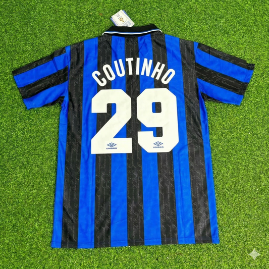 Philippe Coutinho Inter Home Retro Football Jersey Kit