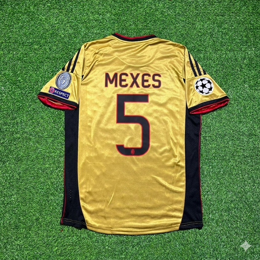 Philippe Mexès #5 AC Milan 2013 2014 Gold Retro Football Jersey