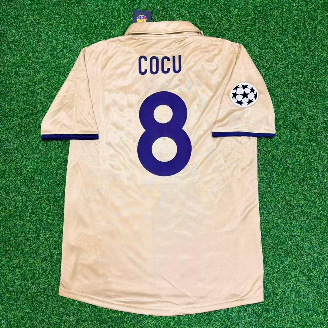 Phillip Cocu 8 Barcelona 2001 2002 Season Retro Football Jersey